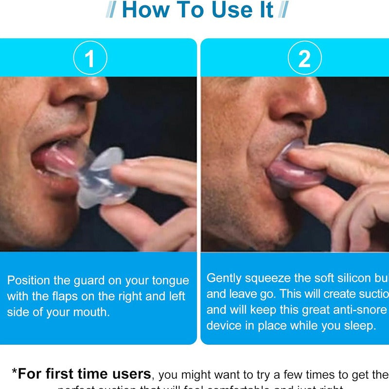 Anti-Snoring Tongue Sleeve Device – Silicone Sleep Respirator