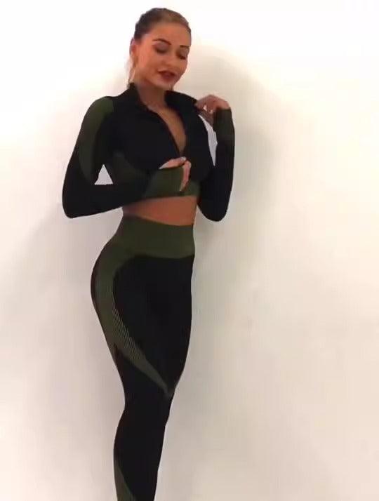 Signature Collection – Yoga Top, Sports Bra & Leggings Set for Women