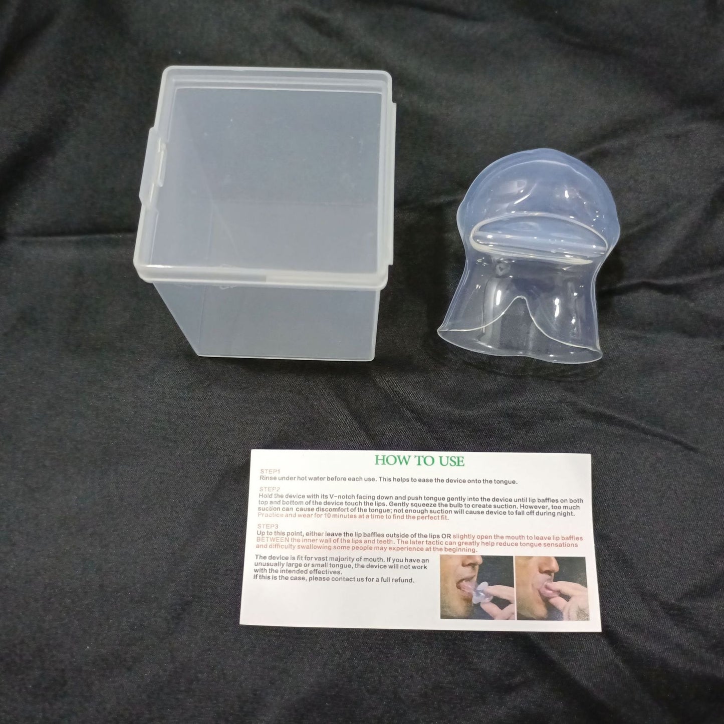 Anti-Snoring Tongue Sleeve Device – Silicone Sleep Respirator