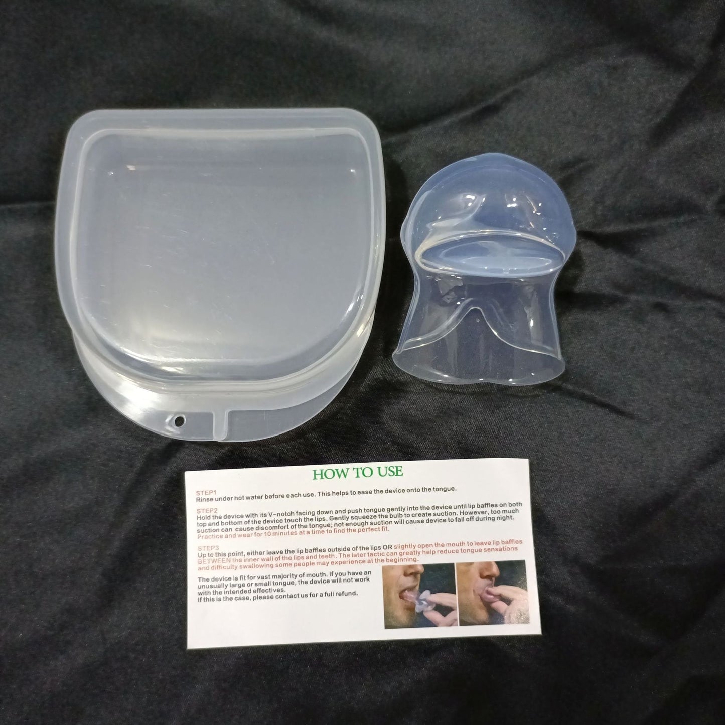 Anti-Snoring Tongue Sleeve Device – Silicone Sleep Respirator