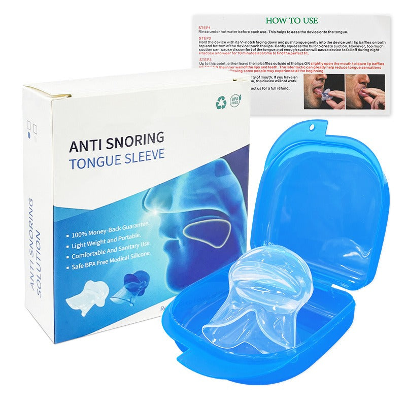 Anti-Snoring Tongue Sleeve Device – Silicone Sleep Respirator