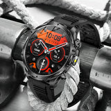 AK75 Smart Watch – Flashlight & BT Calling, 700mAh Battery