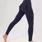 High Elastic Fitness Workwear Pants with Pockets for Women