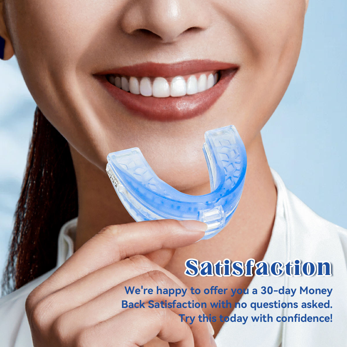 Adjustable Anti-Snoring & Anti-Bruxism Silicone Braces – Night Mouth Guard