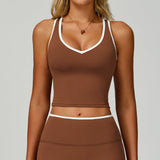 Sollinarry Contrast Sports Vest – Hollow Back