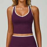 Sollinarry Contrast Sports Vest – Hollow Back