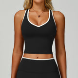 Sollinarry Contrast Sports Vest – Hollow Back