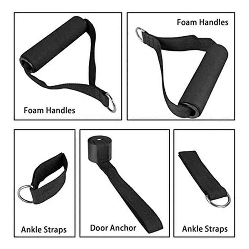 Wrapped Resistance Band Set – Elastic Strength Training & Fitness Rods