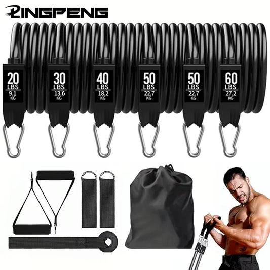 Wrapped Resistance Band Set – Elastic Strength Training & Fitness Rods