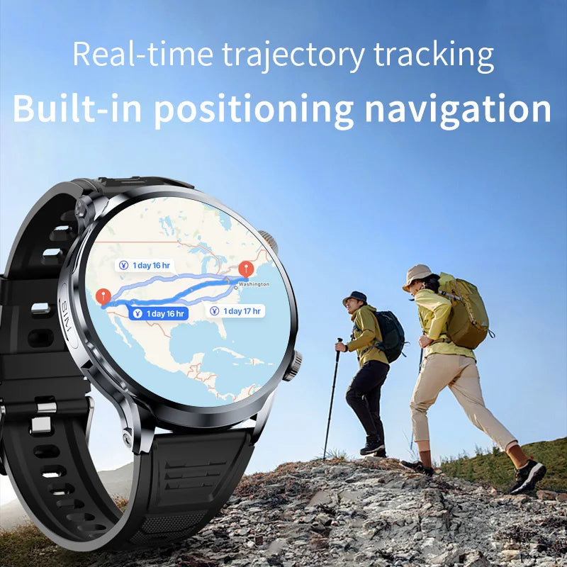 2025 Smart Watch 4G – Android 1.95" IPS Screen with GPS & 200W Camera