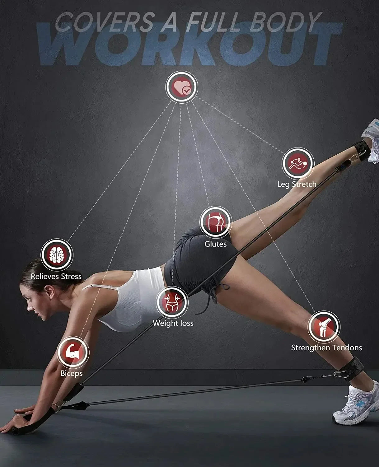 Wrapped Resistance Band Set – Elastic Strength Training & Fitness Rods