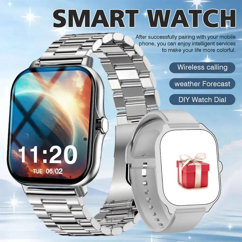 2025 Smart Watch – 1.91" Display, Bluetooth & Fitness Tracker for Men & Women