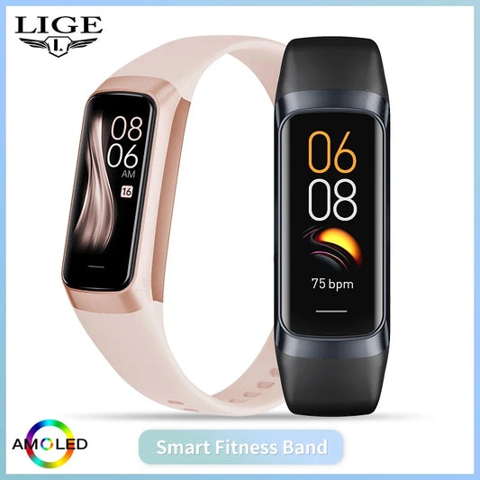 LIGE Smart Watch – Full Touch Screen, Bluetooth 5.2, Waterproof Fitness Tracker (ZL02)