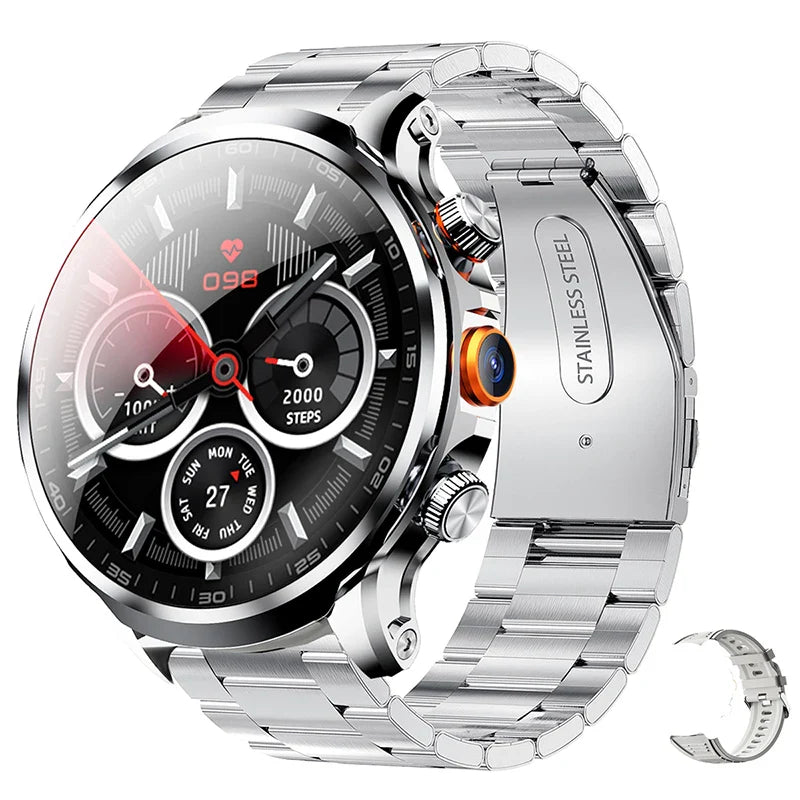 2025 Smart Watch 4G – Android 1.95" IPS Screen with GPS & 200W Camera