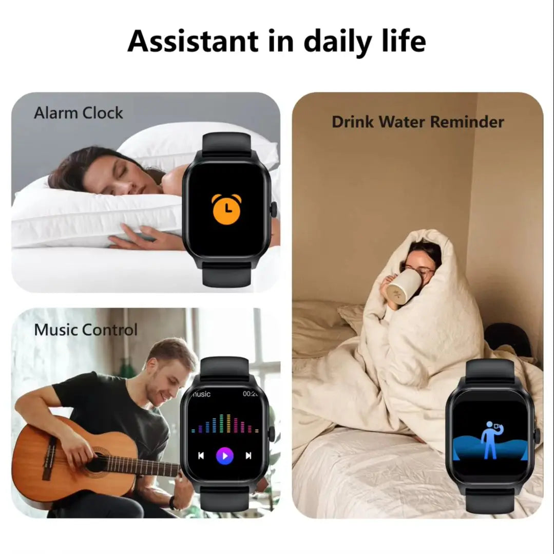 Smart Watch for Men & Women – Bluetooth Call, Music & Fitness Tracker