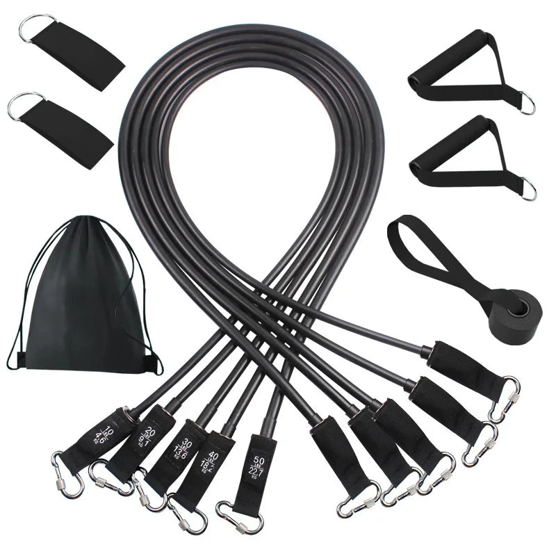 Wrapped Resistance Band Set – Elastic Strength Training & Fitness Rods