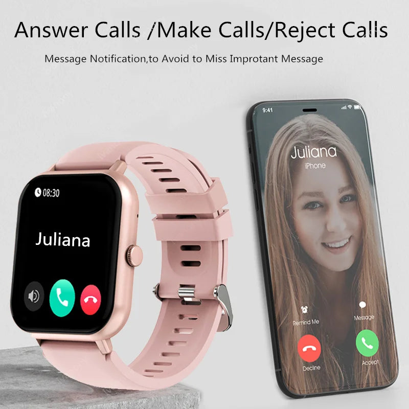 Smart Watch for Men – 1.83" HD Screen with Call & Music Functions