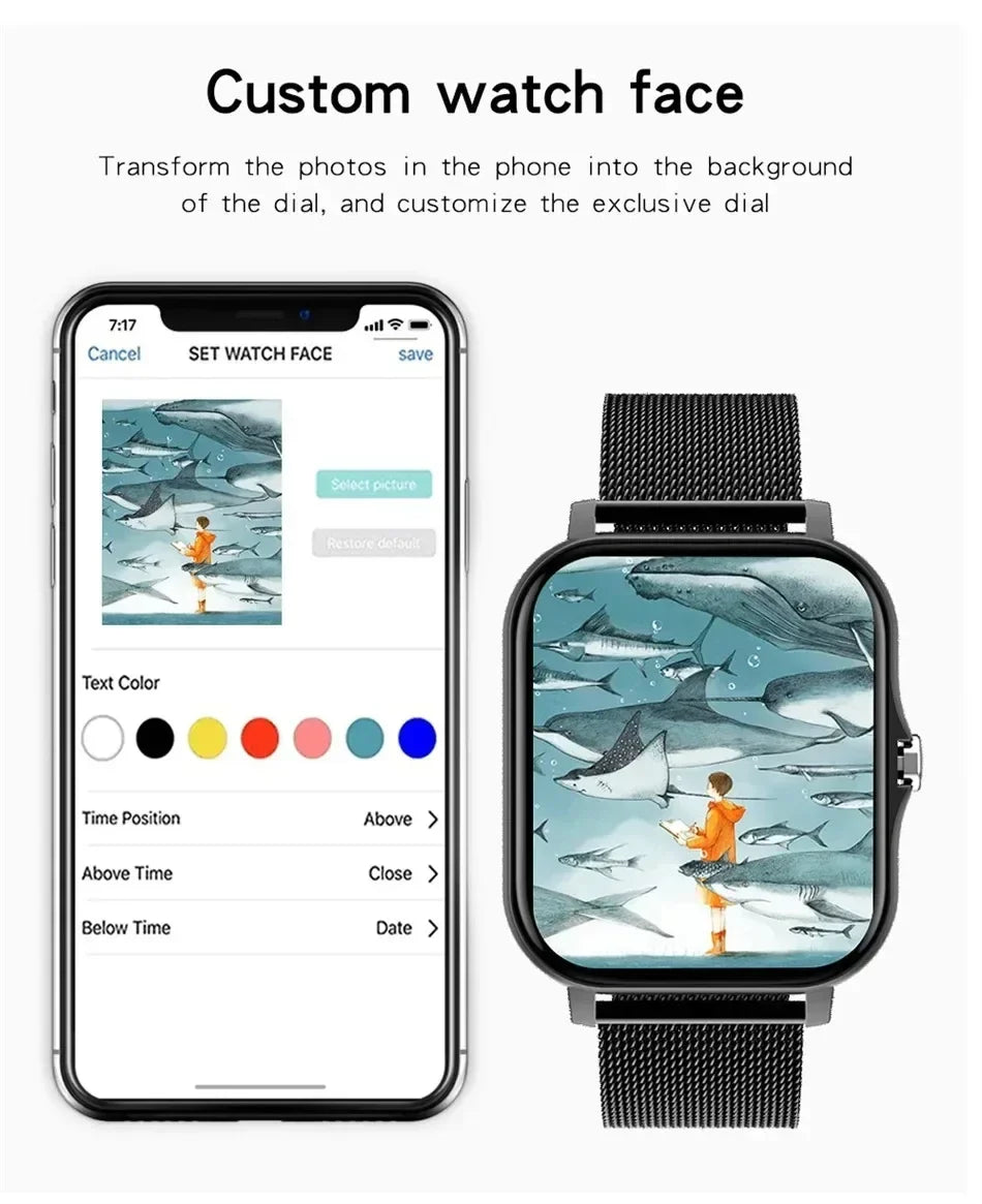 2025 Smart Watch – 1.91" Display, Bluetooth & Fitness Tracker for Men & Women
