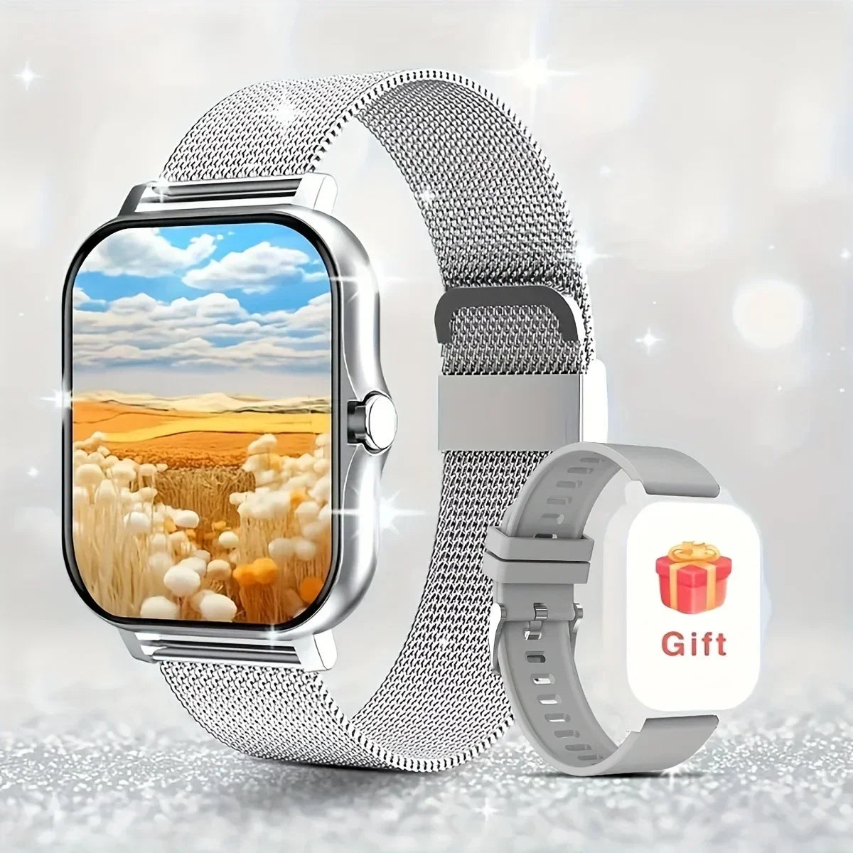 2025 Smart Watch – 1.91" Display, Bluetooth & Fitness Tracker for Men & Women