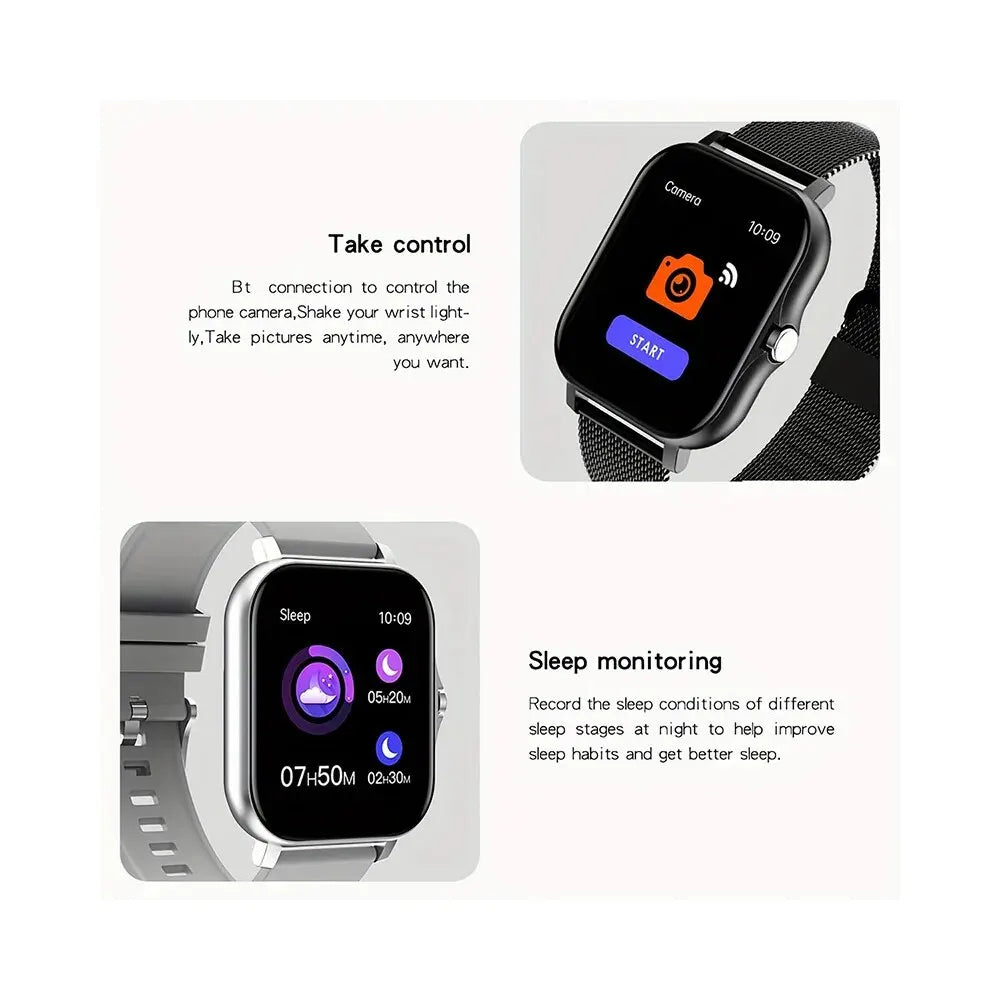 2025 Smartwatch Android – 1.44" HD Screen with Health Monitoring & Bluetooth Call