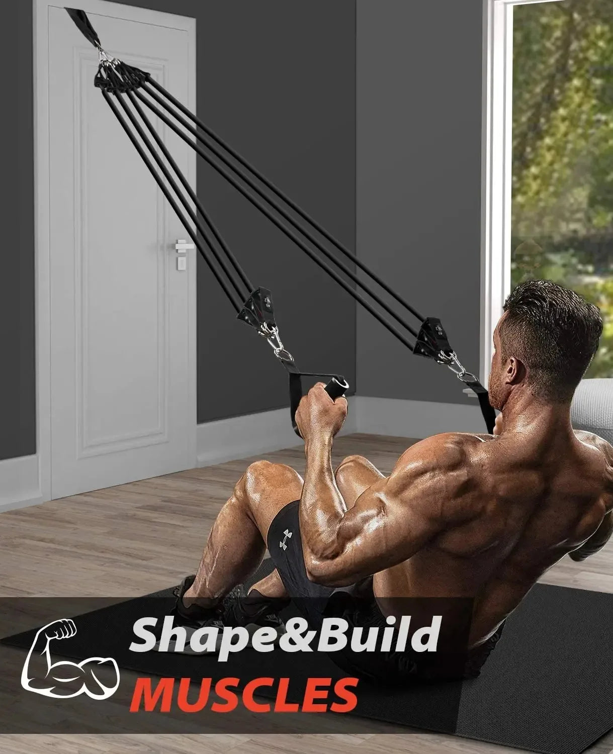 Wrapped Resistance Band Set – Elastic Strength Training & Fitness Rods