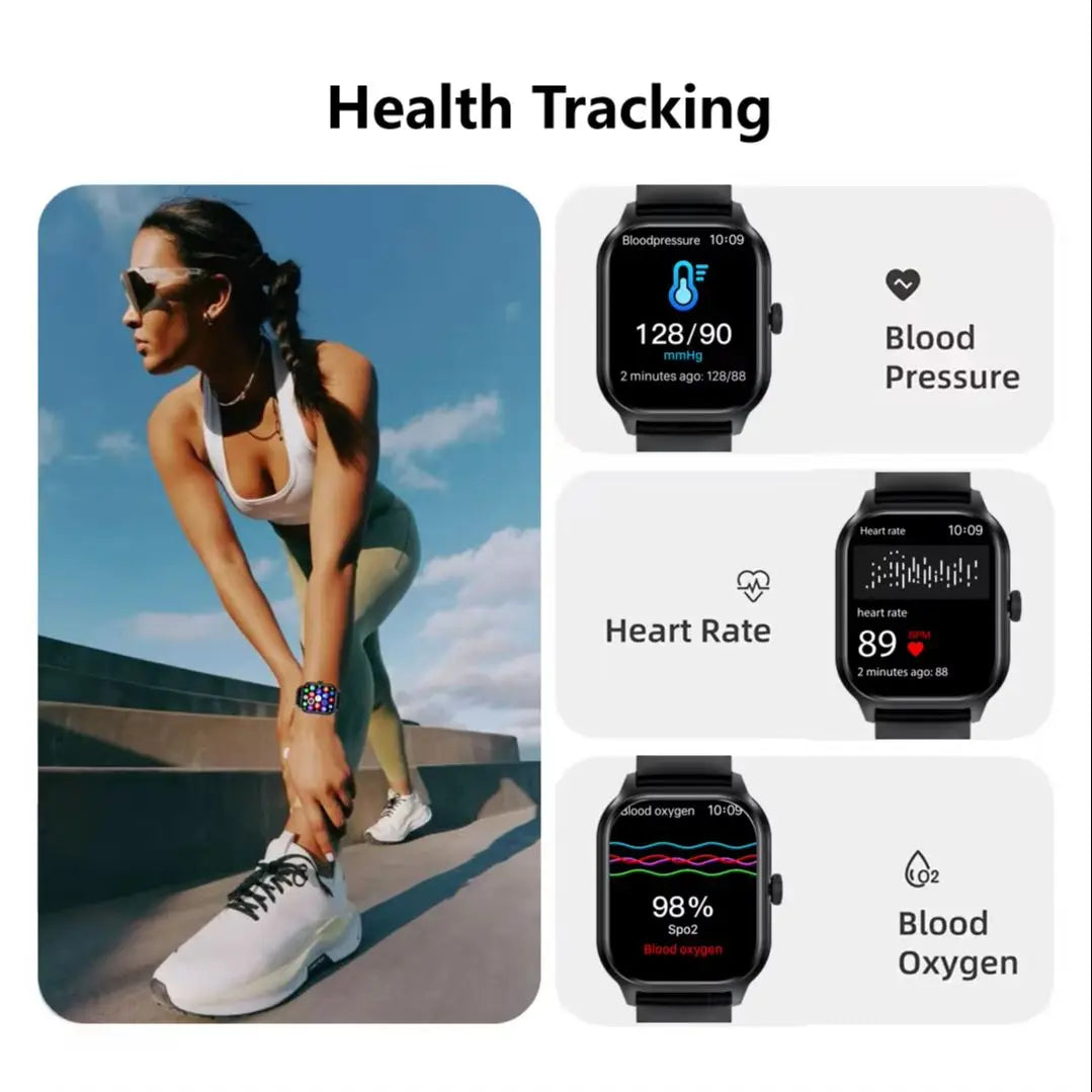 Smart Watch for Men & Women – Bluetooth Call, Music & Fitness Tracker