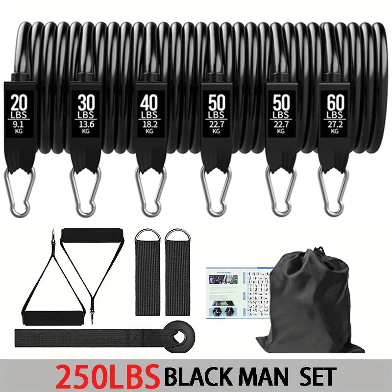 Wrapped Resistance Band Set – Elastic Strength Training & Fitness Rods