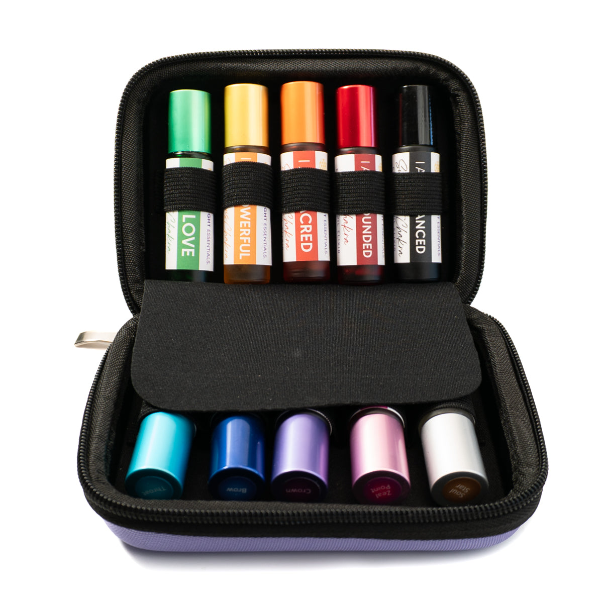 Chakra Balancing Elixirs - Essential Oils - 7 Roller Bottles Set