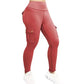 High Elastic Fitness Workwear Pants with Pockets for Women